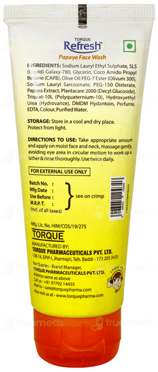 Torque Refresh Papaya Face Wash 50ml