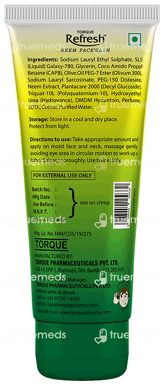 Torque Refresh Neem Face Wash 100 ML