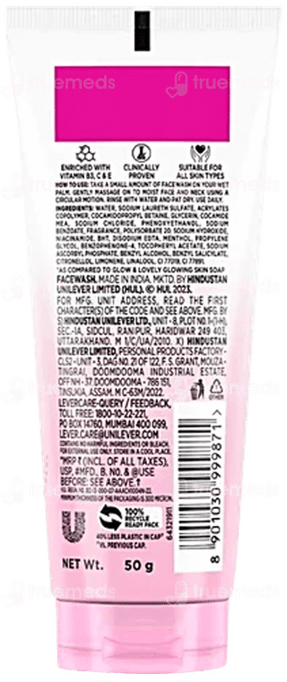 Glow & Lovely New Bright Glow Facewash 50Gm