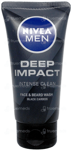 Nivea Men Deep Impact Intense Clean Face & Beard Wash 50Gm