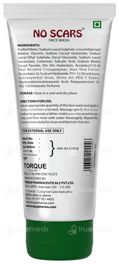 No Scars Deep Cleansing Face Wash 100ml