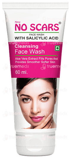No Scars New Aloevera Cleansing Face Wash 60ml No Scars New Aloevera Cleansing Face Wash 60ml