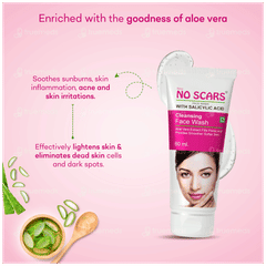 No Scars New Aloevera Cleansing Face Wash 60ml