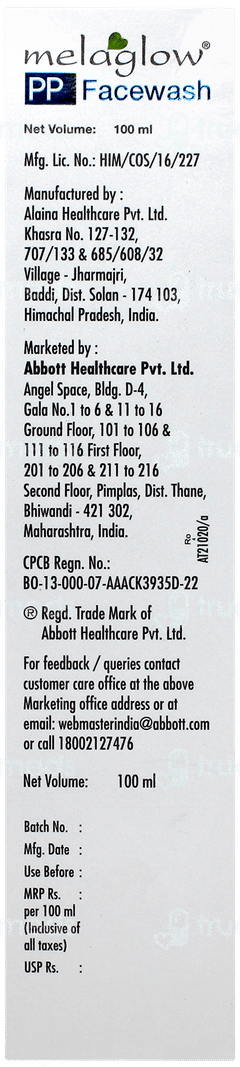 Melaglow Pp Facewash 100ml