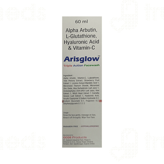 Arisglow Triple Action Face Wash 60ml