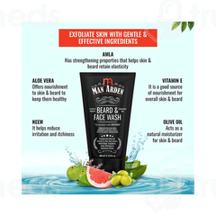 Man Arden Beard & Face Wash 100ml