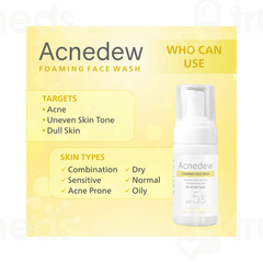 Acnedew Ph 5.5 Foaming Face Wash 100ml