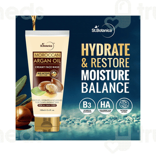 St Botanica Moroccan Argan Oil Creamy Face Wash 100ml