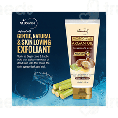 St Botanica Moroccan Argan Oil Creamy Face Wash 100ml