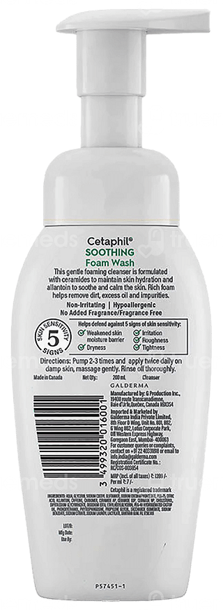 Cetaphil Soothing Foam Wash 200ml
