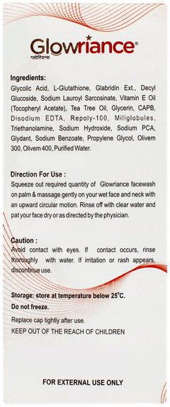 Glowriance Skin Renewing Face Wash 100ml
