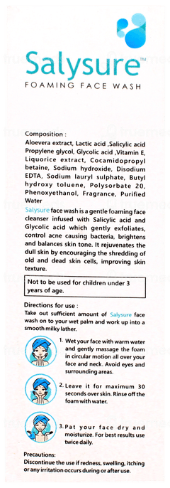 Salysure Foaming Face Wash 100ml