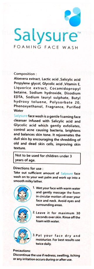 Salysure Foaming Face Wash 100ml