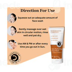 Dermistry No Pigmentation & Dark Spots Skin Perfecting Face Wash 100Ml