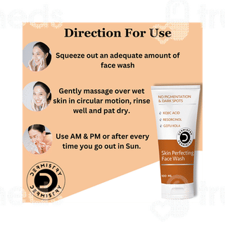 Dermistry No Pigmentation & Dark Spots Skin Perfecting Face Wash 100Ml
