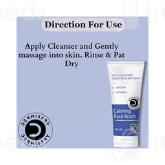 Dermistry Sensitive & Dry Skin Calming Face Wash 100ml