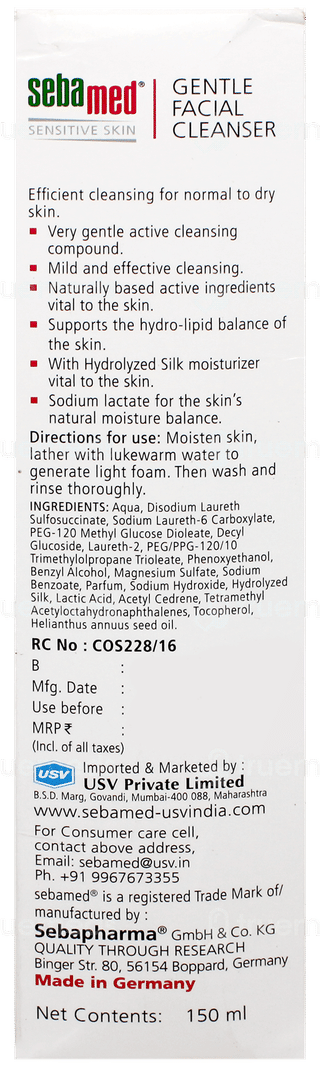 Sebamed Sensitive Skin Gentle Facial Cleanser 150Ml