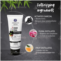 Ayouthveda Charcoal Face Wash 100ml