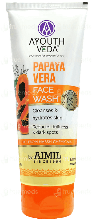 Ayouthveda Papaya Vera Face Wash 100ml