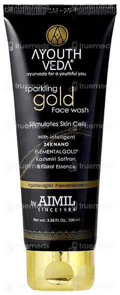 Ayouthveda Sparkling Gold Face Wash 100ml Ayouthveda Sparkling Gold Face Wash 100ml