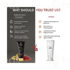 Ayouthveda Sparkling Gold Face Wash 100Ml