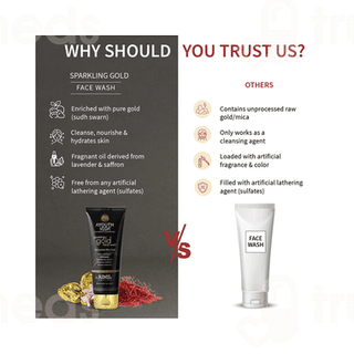 Ayouthveda Sparkling Gold Face Wash 100Ml