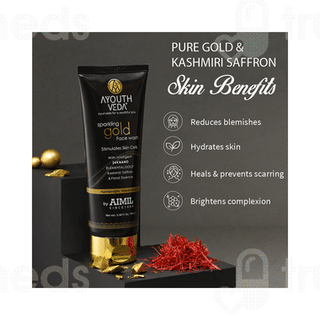 Ayouthveda Sparkling Gold Face Wash 100Ml