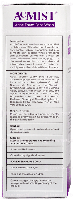 Acmist Acne Foam Face Wash 100ml