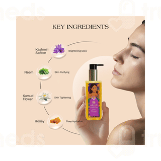 Ashpveda Kashmiri Saffron And Neem Face Wash 200ml