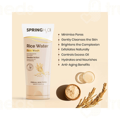 Spring H2o Rice Water Face Wash 100Ml