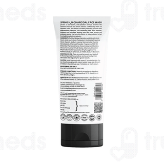 Spring H2o Charcoal Double Action Face Wash 100Ml