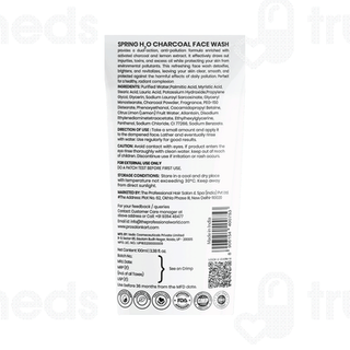 Spring H2o Charcoal Double Action Face Wash 100Ml