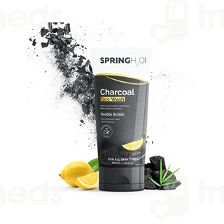 Spring H2o Charcoal Double Action Face Wash 100Ml