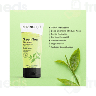 Spring H2o Green Tea Face Wash 100Ml