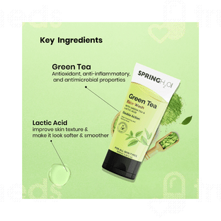 Spring H2o Green Tea Face Wash 100Ml