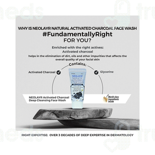 Neolayr Natural Activated Charcoal Face Wash 50ml