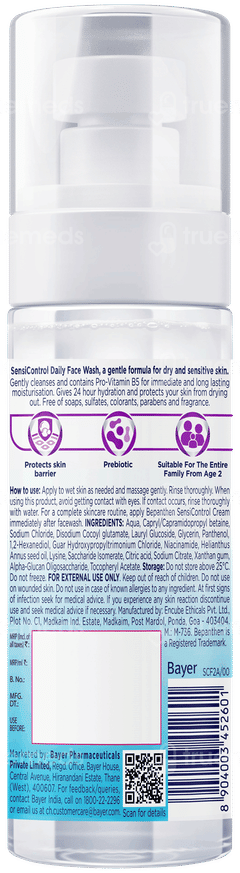 Bepanthen New Sensicontrol Daily Face Wash 80Ml