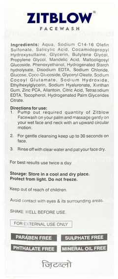 Zitblow Facewash 100ml