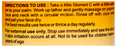 Glomed C Skin Rejuvenating & Hydration Face Wash 70Gm