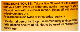 Glomed C Skin Rejuvenating & Hydration Face Wash 70Gm