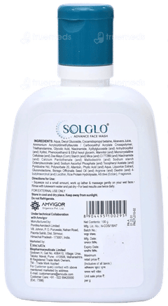 Solglo Advance Face Wash 100Gm