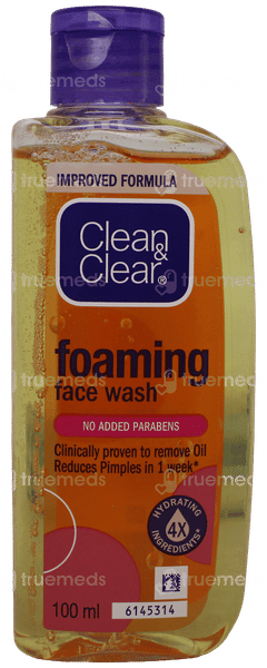 Clean & Clear Improved Foaming Face Wash 100ml