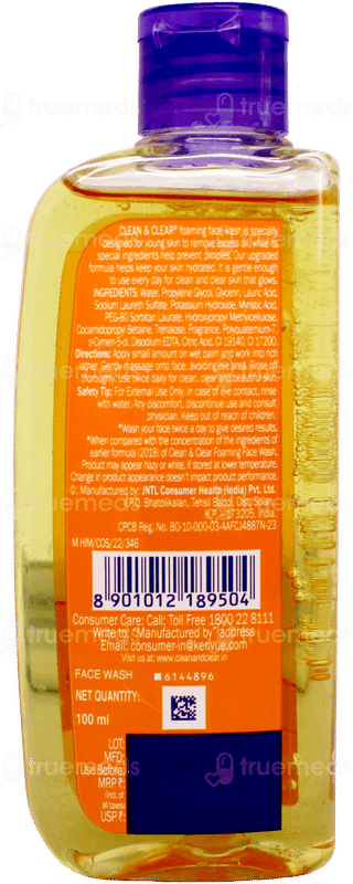 Clean & Clear Improved Foaming Face Wash 100ml