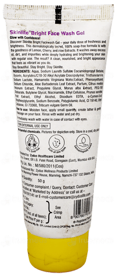 Skinlite Bright Face Wash Gel 50Gm