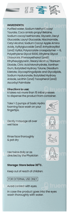 Saslic Hydra Foaming Face Wash 100ml