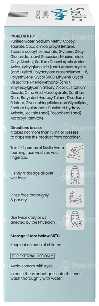 Saslic Hydra Foaming Face Wash 100ml