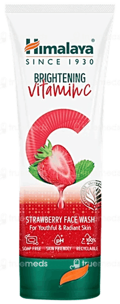 Himalaya Brightening Vitamin C Strawberry Face Wash 100Ml Himalaya Brightening Vitamin C Strawberry Face Wash 100Ml