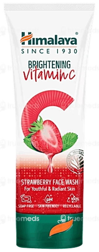 Himalaya Brightening Vitamin C Strawberry Face Wash 100Ml