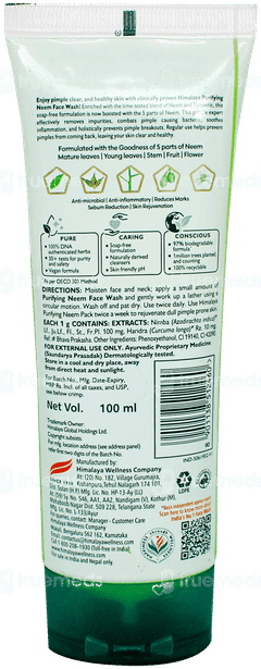 Himalaya New Purifying Neem Face Wash 100Ml