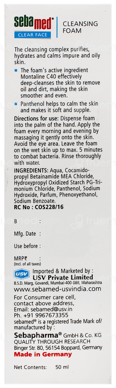 Sebamed Clear Face Cleansing Foam 50Ml